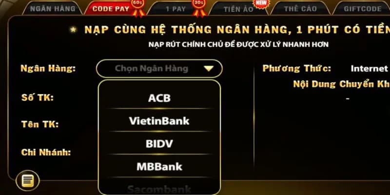 Các phương thức đa dạng để nạp rút tiền Go88 đơn giản