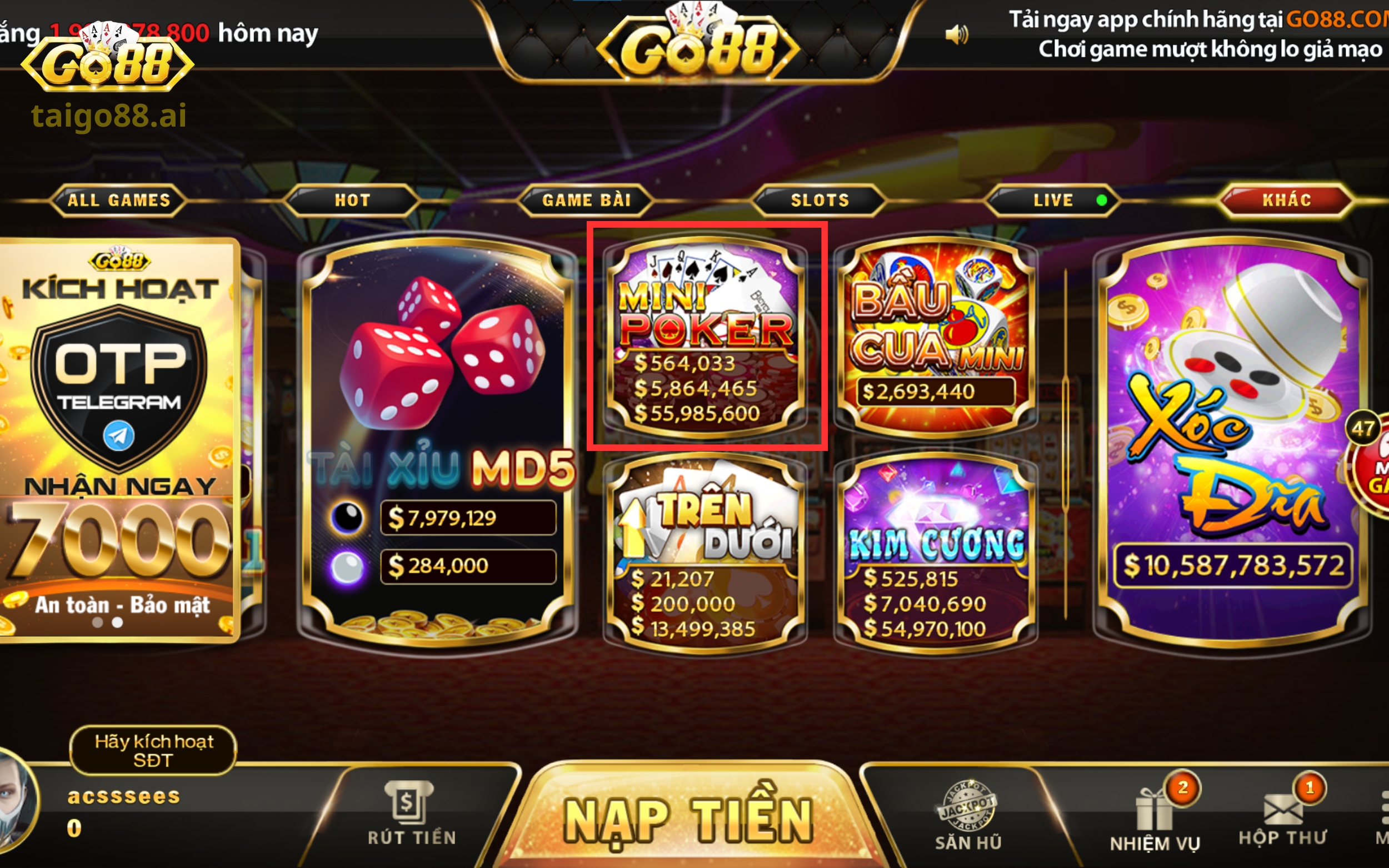 Tổng Quan Về Mini Poker Tại Go88